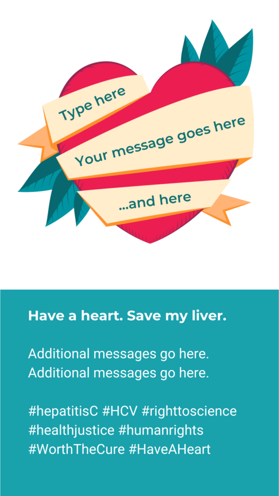 Happy Valentine's day heart with text Have a Heart... Save my liver!